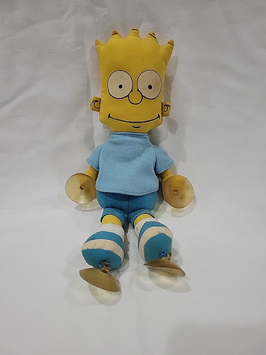 VTG The Simpson’s Bart Simpson Plush Stick-On Window Cling Suction Cup 1990 90s