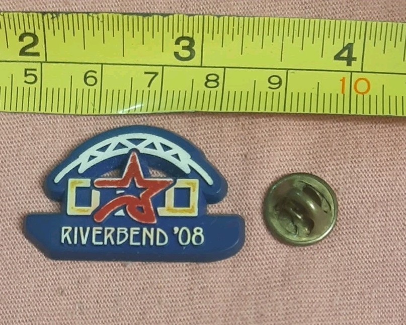 2008 \'08 Riverbend Festival Chattanooga TN Tennessee Plastic Hat Lapel Pin