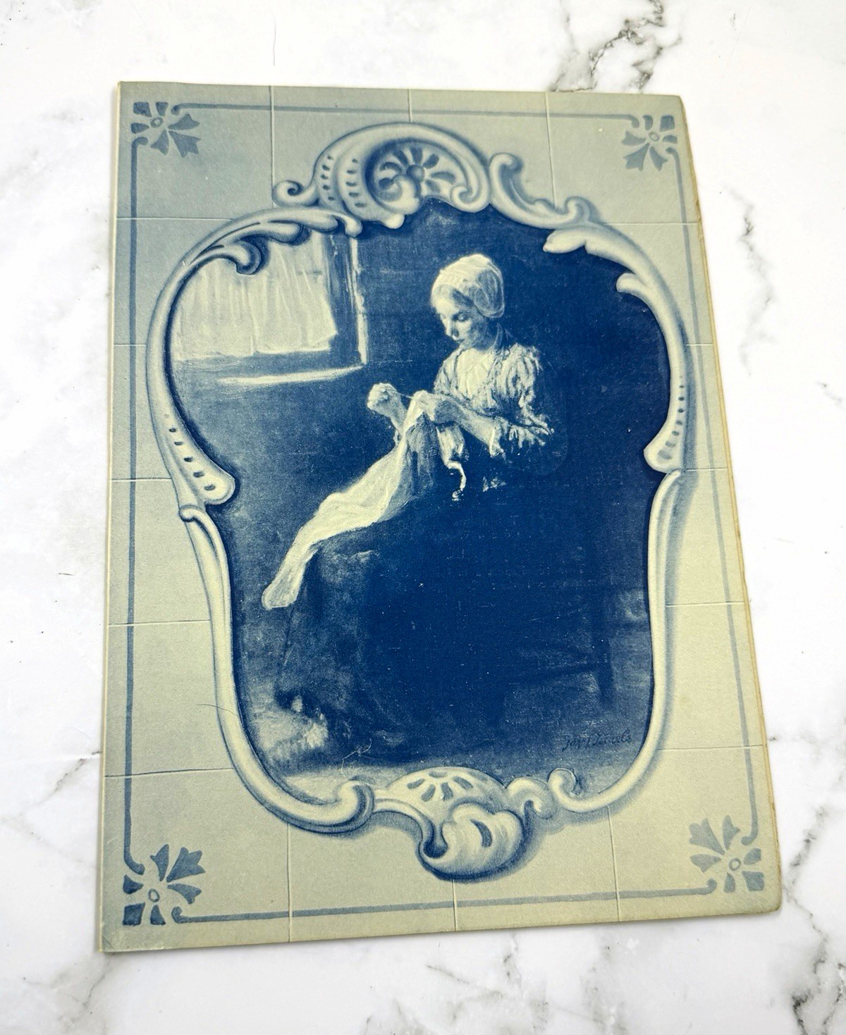 Antique 1913 SS POTSDAM Holland America Line Ocean Liner Dinner Menu April 4