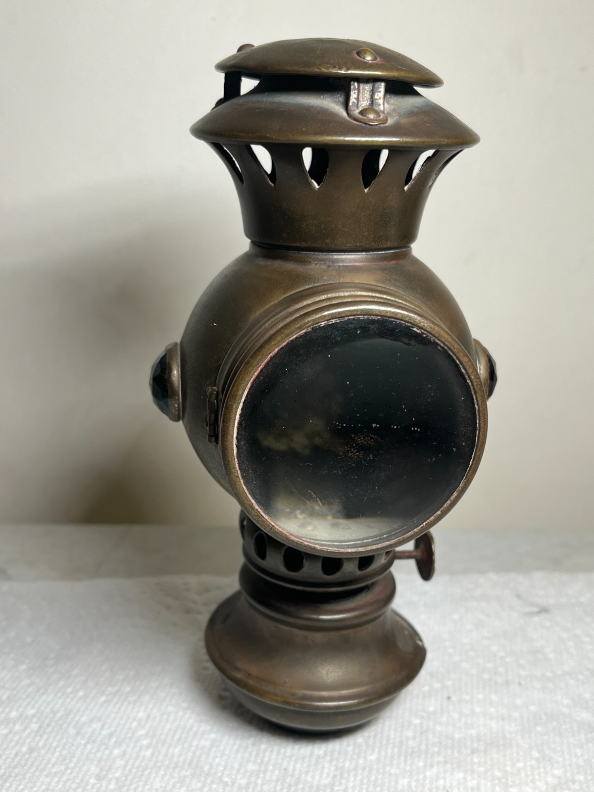 Antique Williams Globe Kerosene Bicycle Bike Headlight Chicago Lantern Lamp