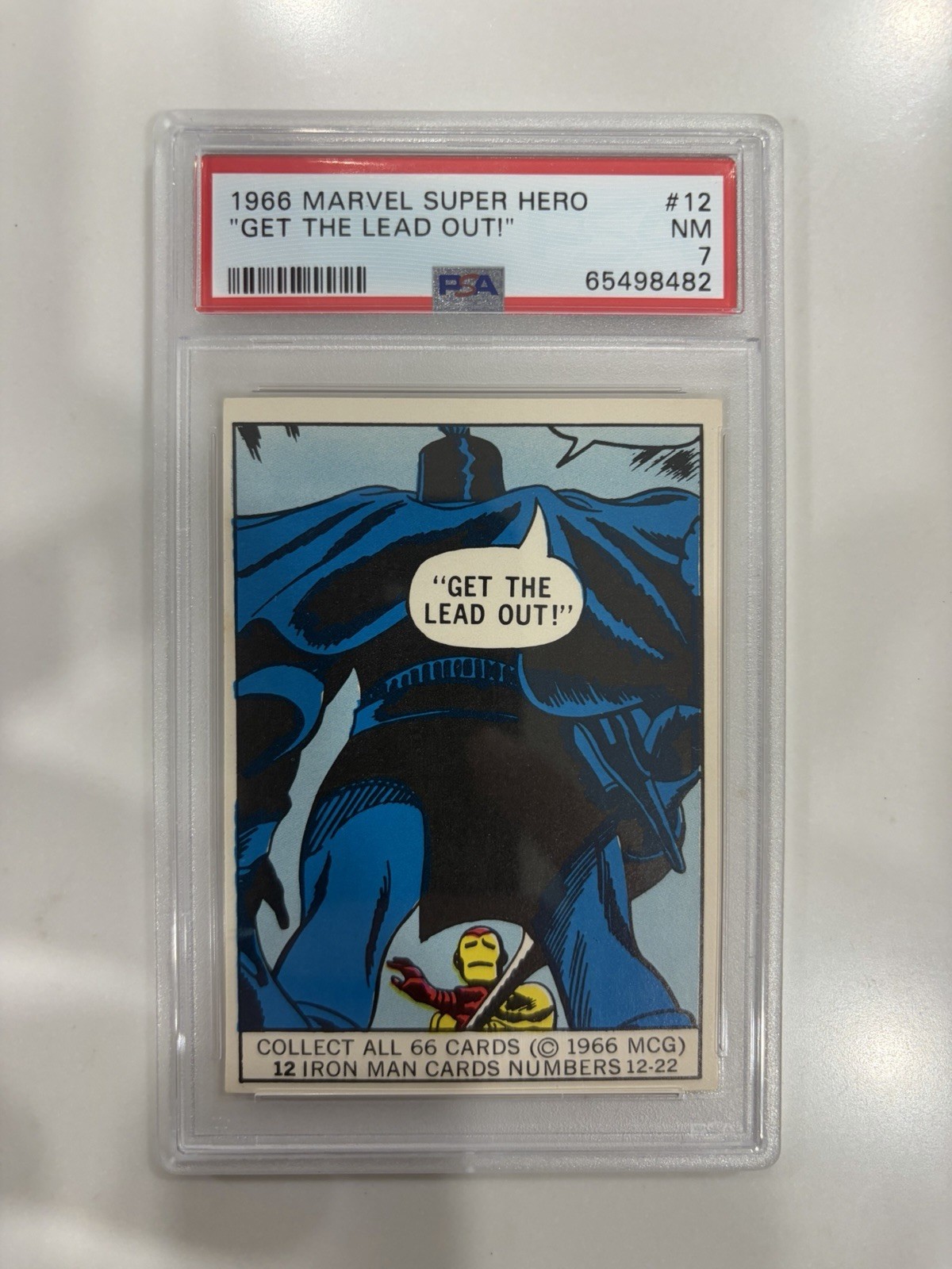 1966 Donruss Marvel Super Heroes #12 PSA 7 NM. True Rookie Card -Bubble Variant