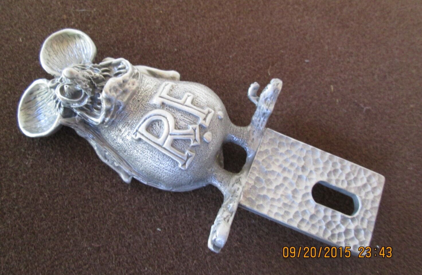 rat fink ed roth license plate topper