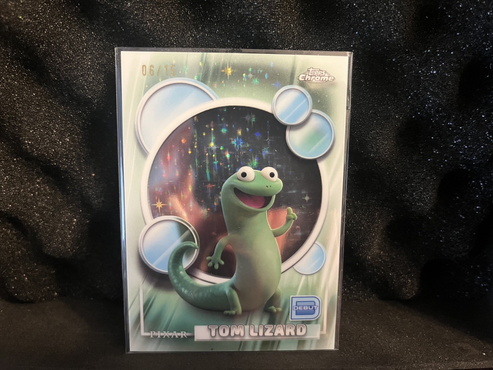 2026 Topps Disney Chrome Tom Lizard Debut Wish Upon A Star Refractor 6/15