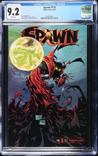 PRIMO:  SPAWN #119 1st GUNSLINGER McFarlane cover Image comics 2002 NM- 9.2 CGC