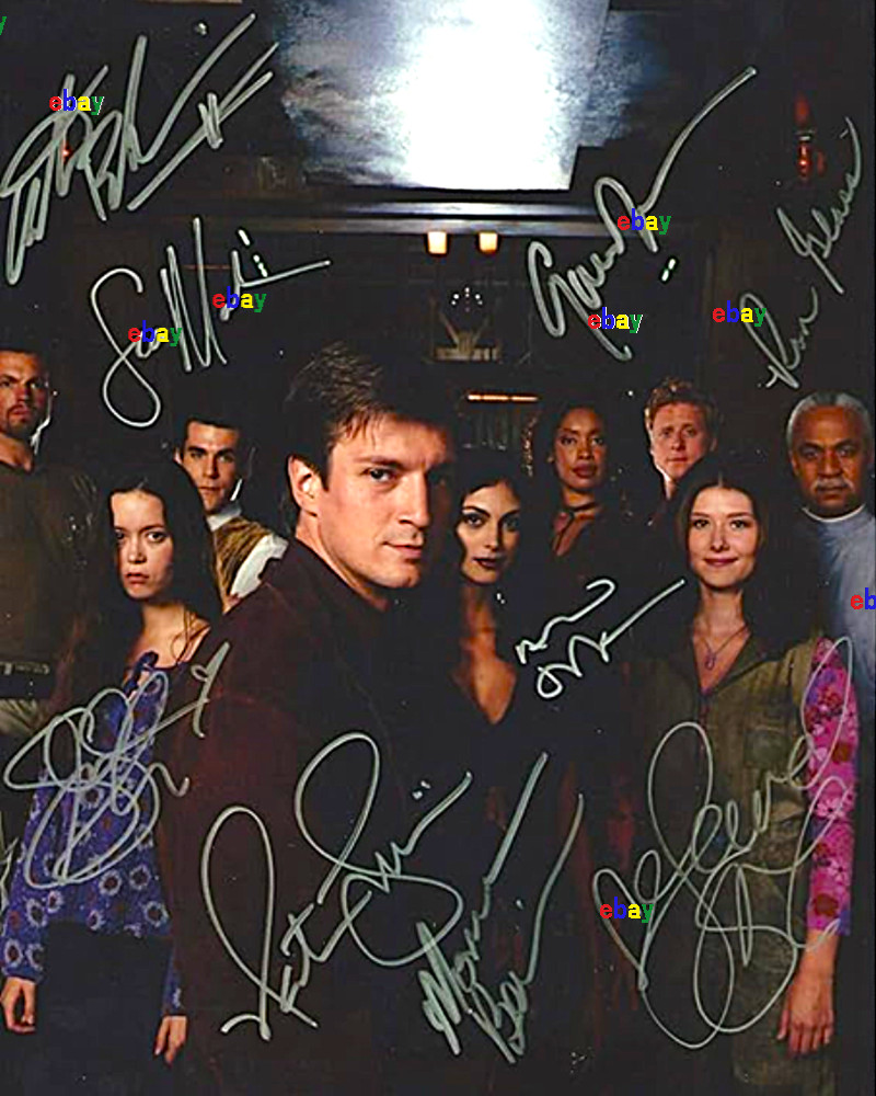 JOSS WHEDON'S FIREFLY SERENITY CAST SIGNED REPRINT AUTOGRAPHS ACTORS 8x10