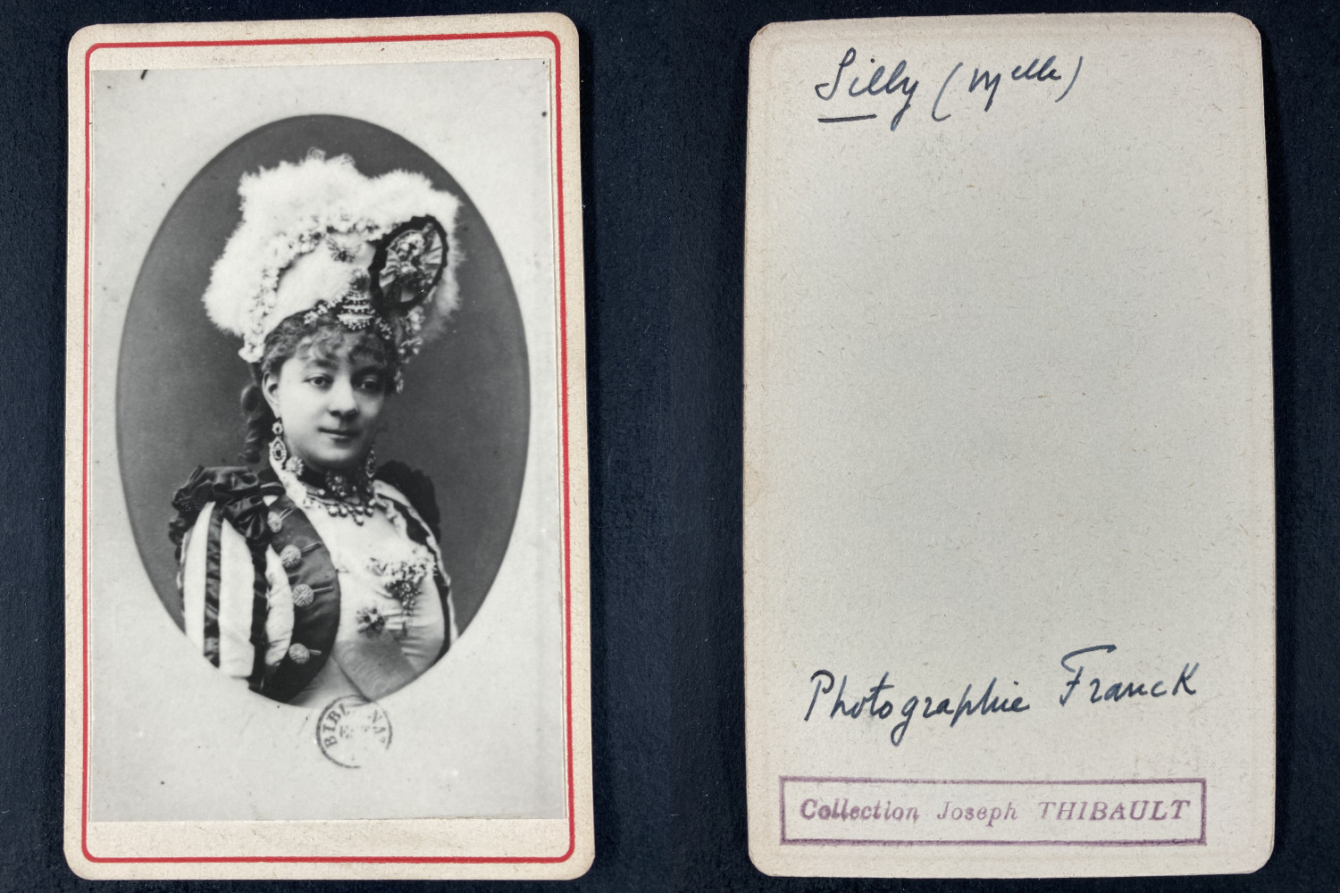 Franck, Paris, Mademoiselle Silly, actress vintage cdv albumen print.Mademo