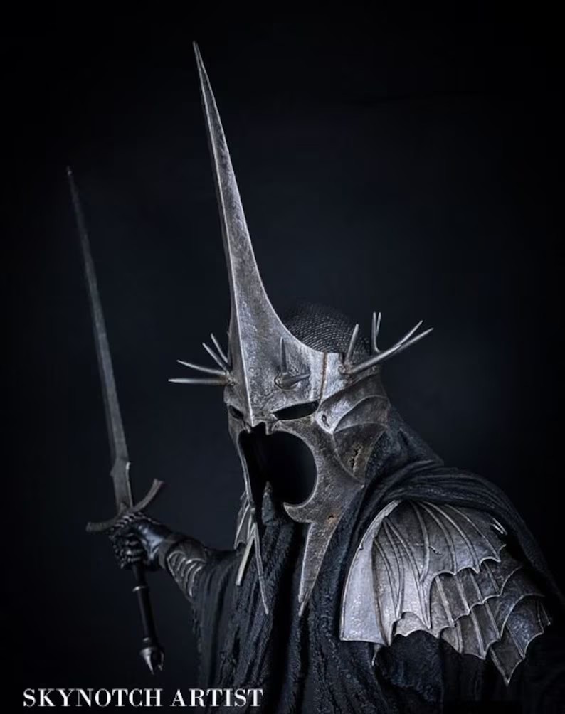 Lord of the rings The Witch King of Angmar Cosplay Costume Dark Nazgul Full Suit