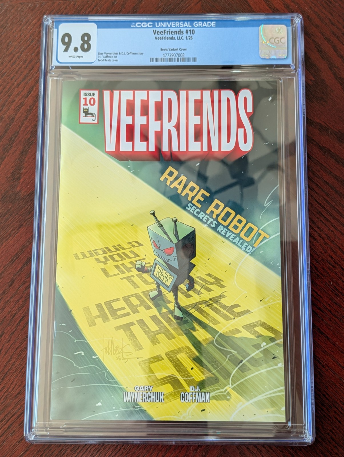 VeeFriends Comic #10 CGC 9.8 Rare Robot 2026 Mad Variant Gary Vee D.J. Coffman