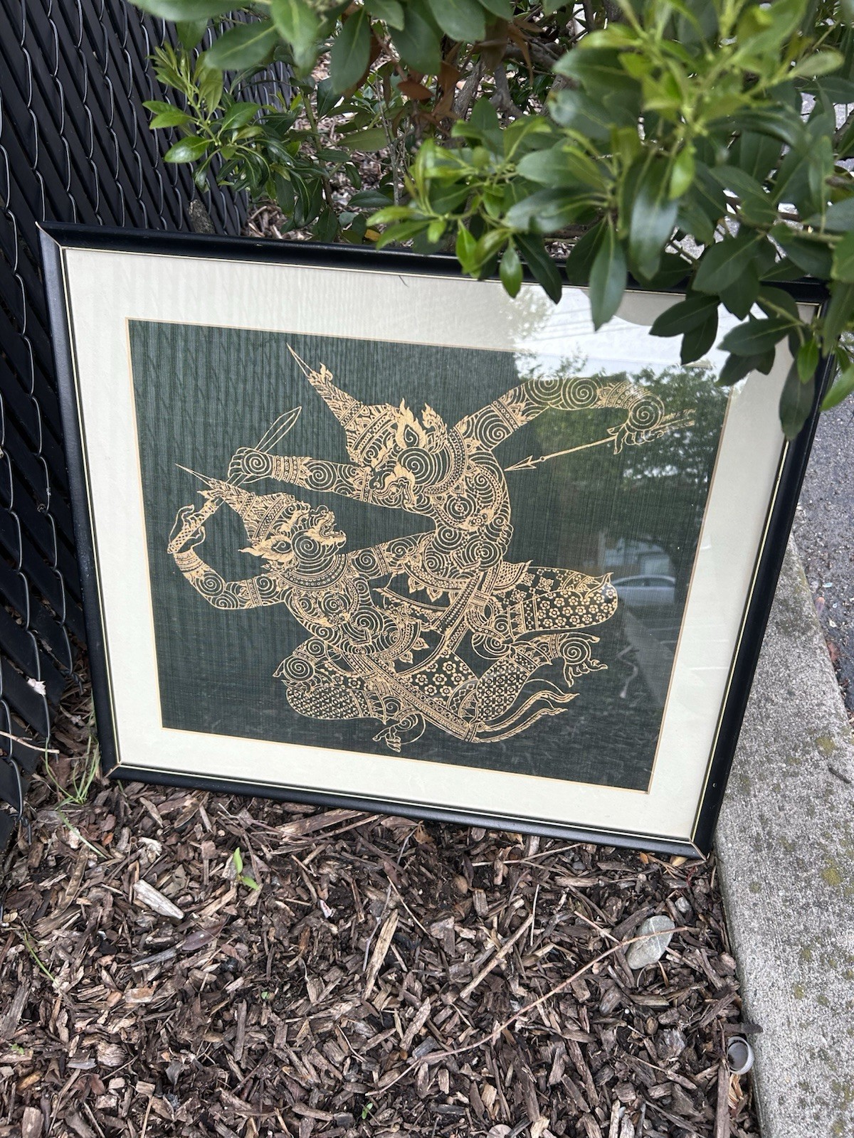 Vintage Thai Temple Silk/ Rubbing dated between the 1960s and 1980s