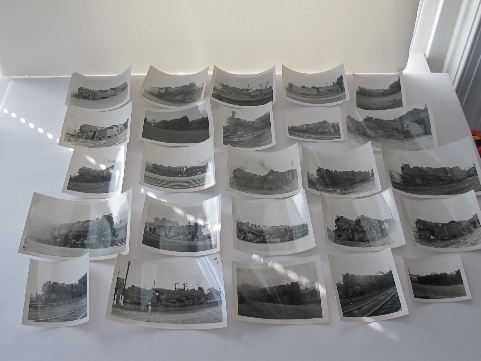 LOT Vtg B/W Train Railroad Photo PRR Steam Locomotive 1950s Lancaster