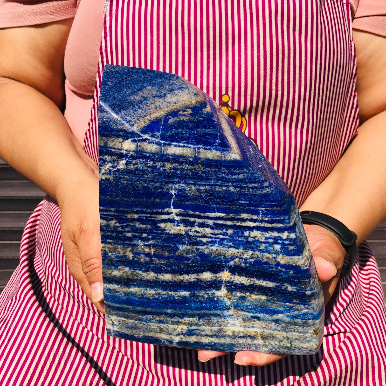 11.02LB Natural high-grade lapis Hand Polished Crystal Mineral Specimen Healing
