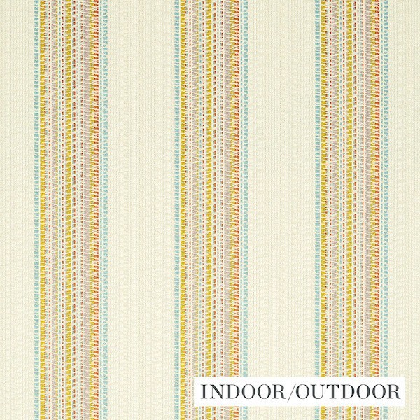 Schumacher Upholstery Fabric- Bendita Stripe Indoor Outdoor Multi 5.10 yds 79151