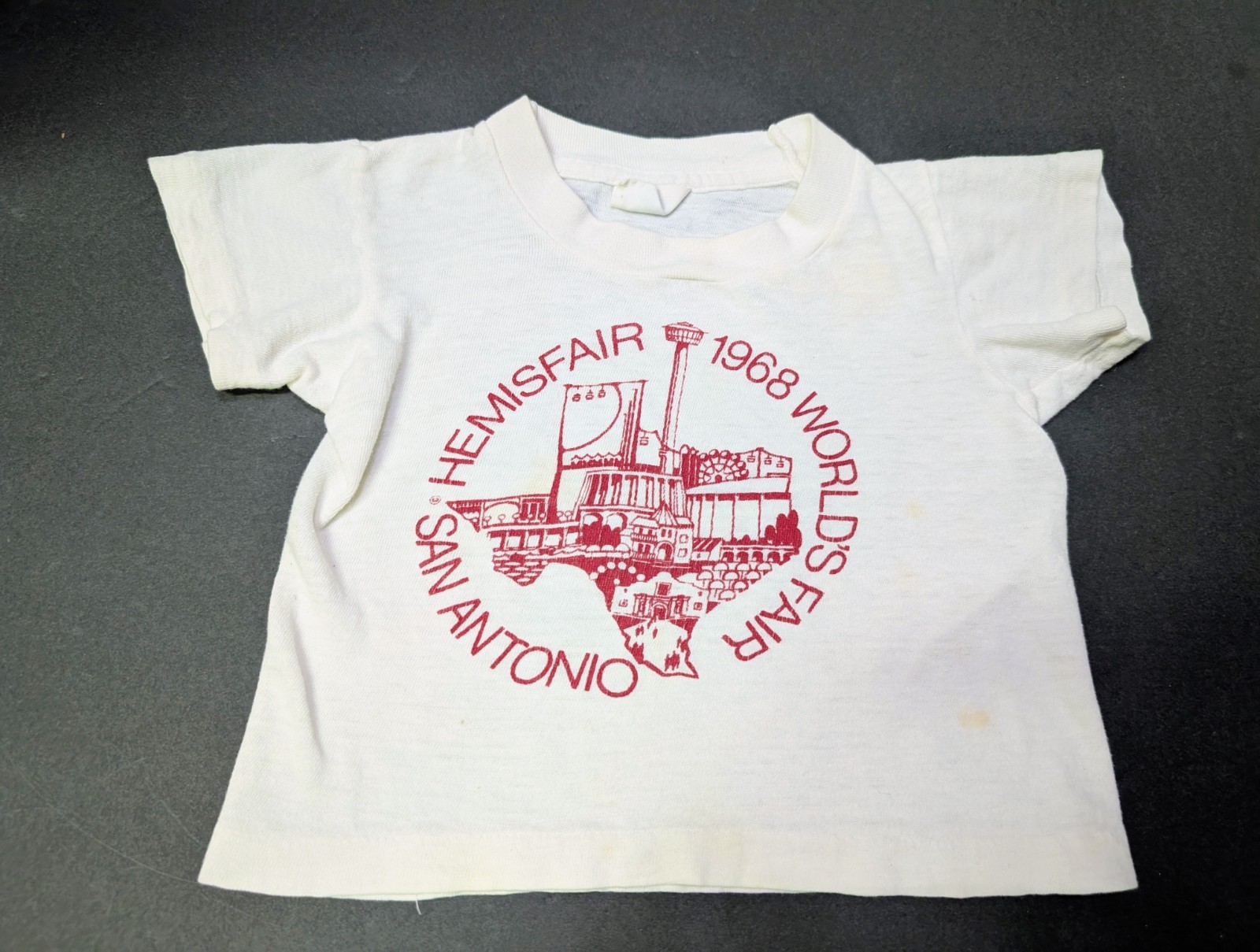  1968 Hemisfair San Antonio World’s Fair T Shirt Toddler Size 2 Rare HTF Texas