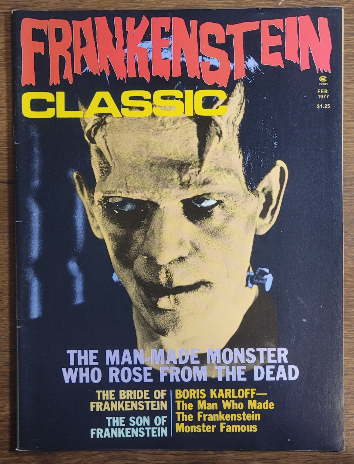 Frankenstein Classic one-shot FEB 1977, Horror Magazine