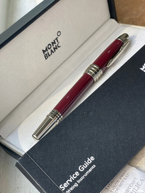 Montblanc JFK Limited Edition Burgundy Rollerball Pen 163 Gift Box New 2026