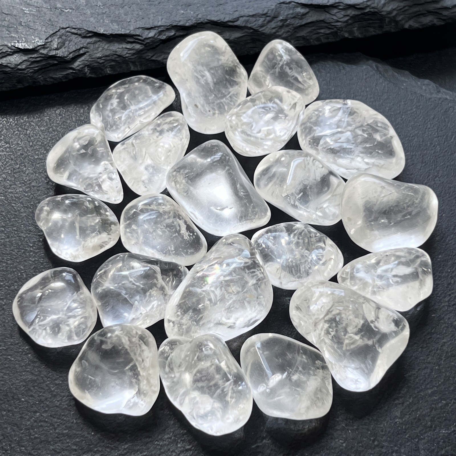 Clear Quartz Crystal Tumbled Stones (By The Piece or Pound) Gemstone Gift