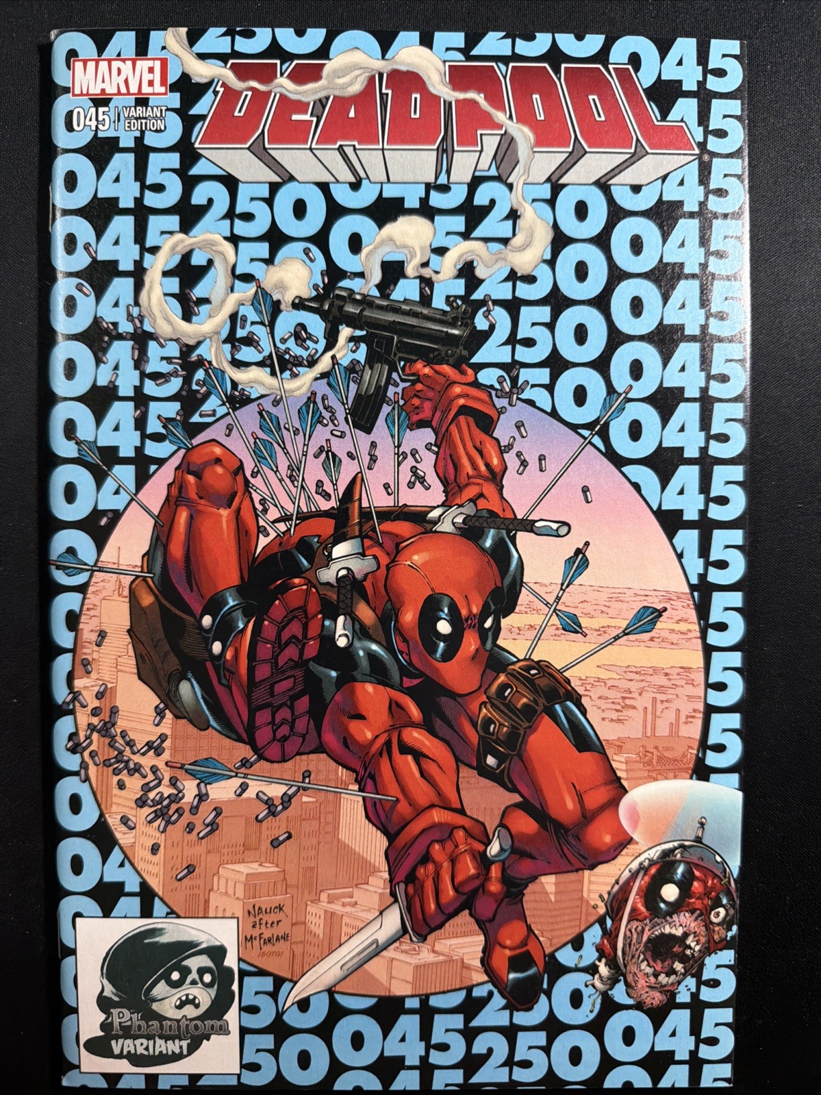 Deadpool #45 Marvel Comics Spider-man 300 Homage Phantom Variant Cover NM- *A6