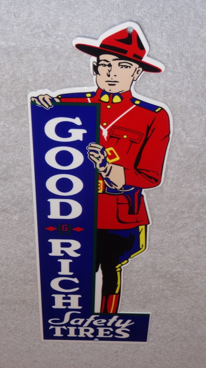 VINTAGE GOODRICH SAFETY TIRES W/ MOUNTIE 15