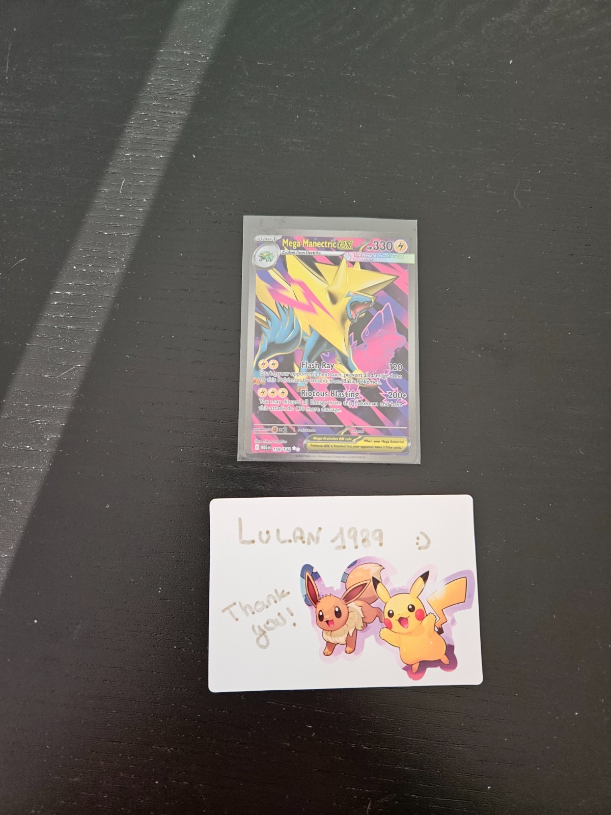 Mega Manectric EX 158/132 Mega Evolution Full Art Ultra Rare Pokemon TCG NM