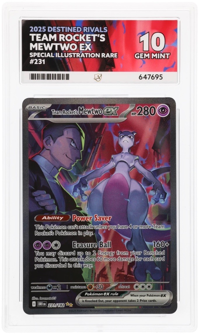 Pokémon TCG Team Rocket\'s Mewtwo EX Destined Rivals 231/182 Illustration Ace 10