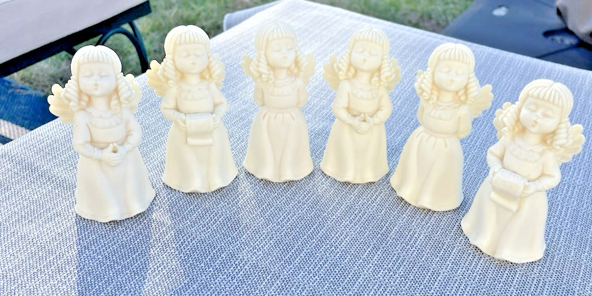 VTG C.A.R.B ANDRE’LEBEAU Angels Choir Christmas Figures Made Italy Rare