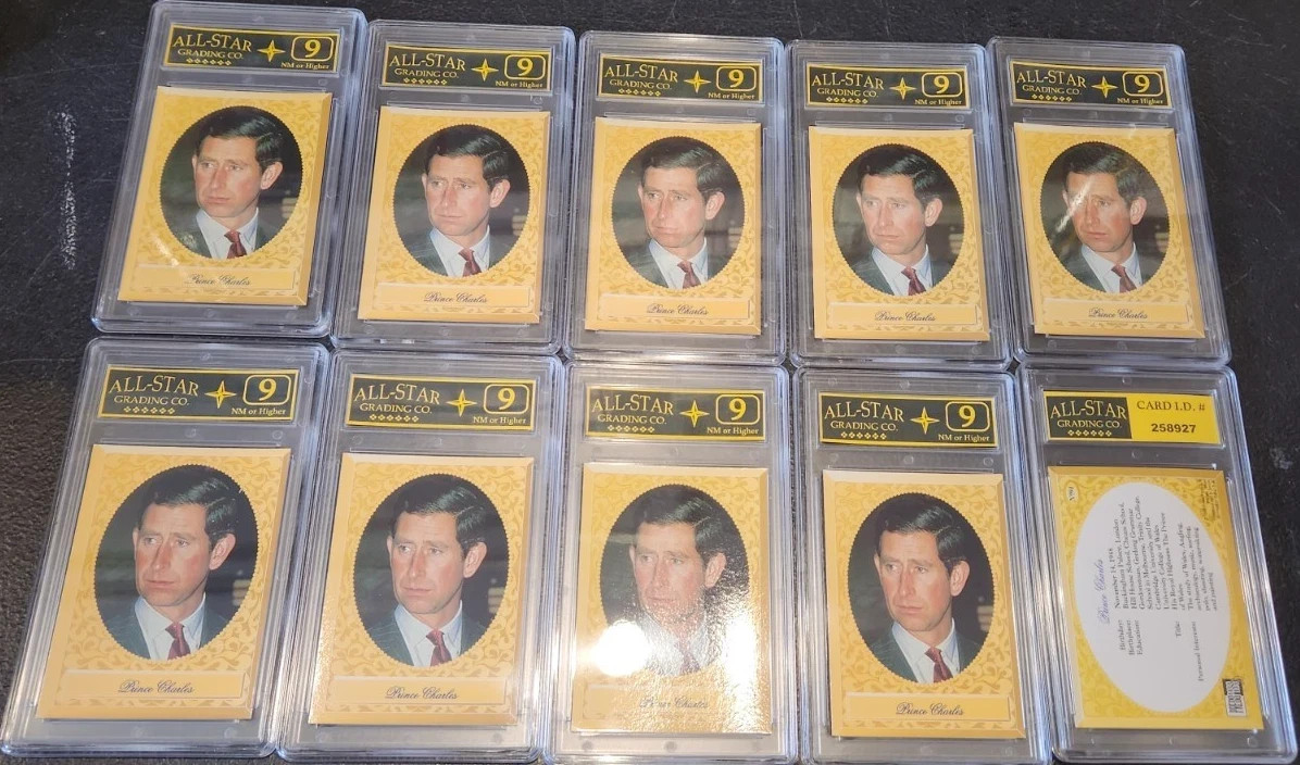 (10) King Charles Royal Family Cards  ASG 9 Look