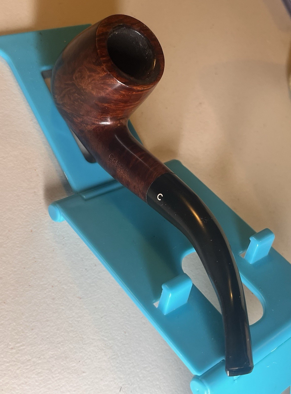 Vintage Comoy's Traditions #43 Pipe - London England Pre 80s Bent Billiard Rare