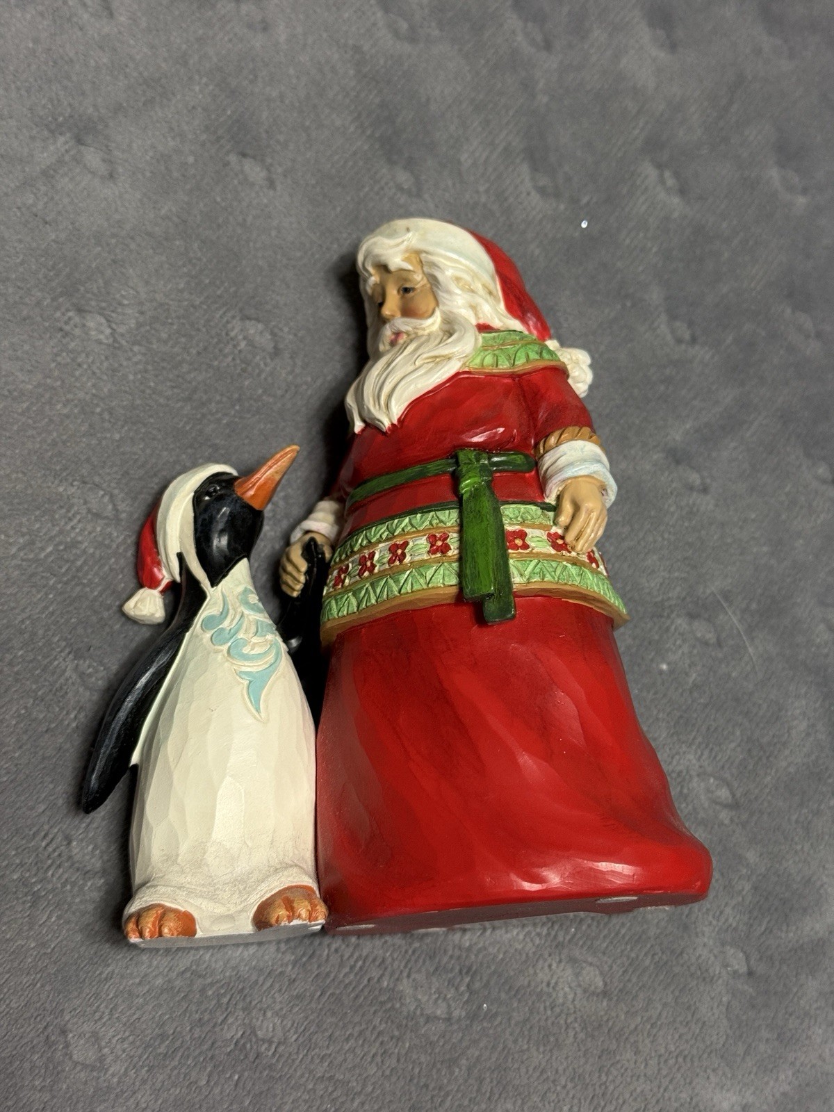 Jim Shore Dear Santa, I've Been Good - Santa with Penguin 6012967 New