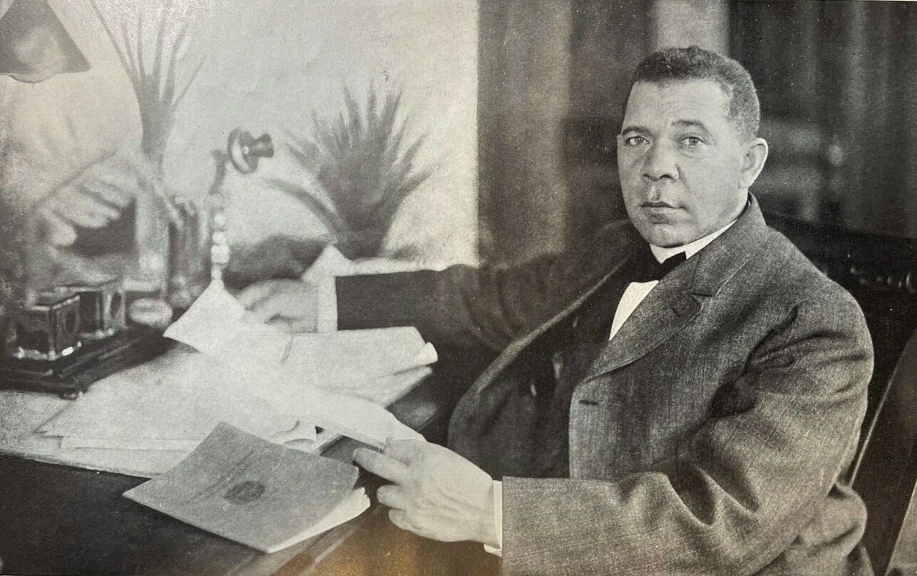 1910 Vintage Illustration Booker T. Washington
