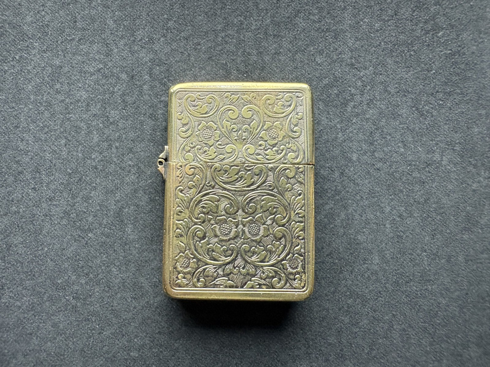 Vintage Gold Tone Lighter Made in Italy, Zippo Insert