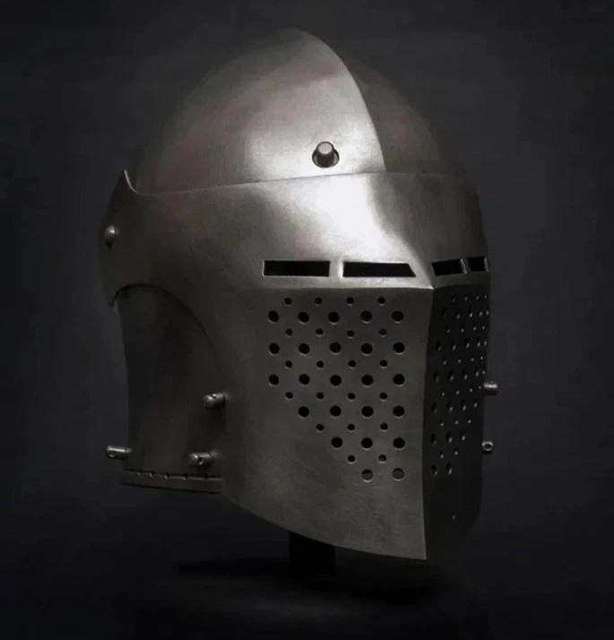 Medieval Spoleto Bascinet Helmet Combat Ready SCA Buhurt Armor