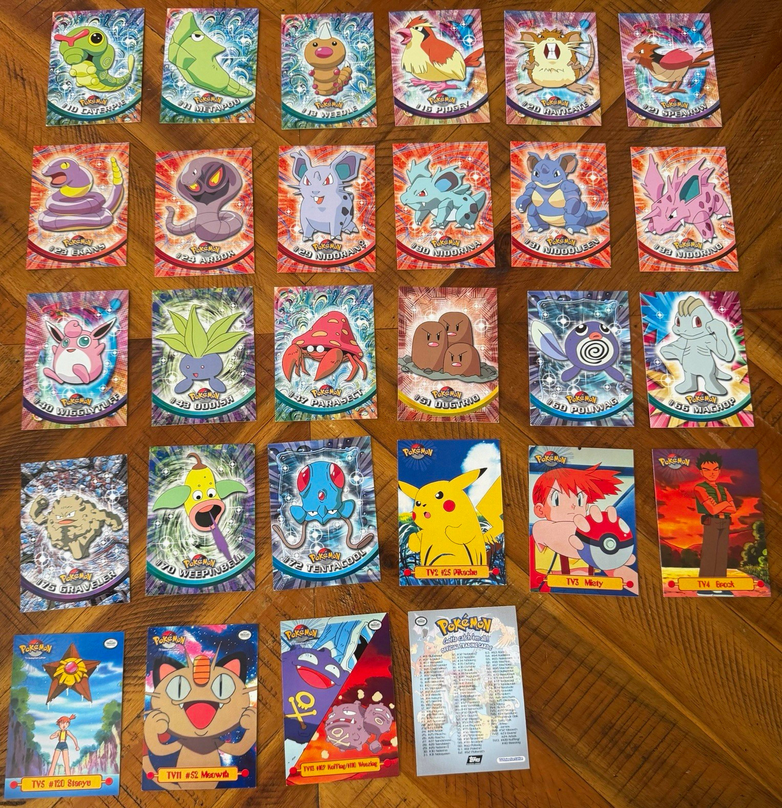 Pokémon Topps 1999 Official Trading Cards - Series 1 TV Animation Edition