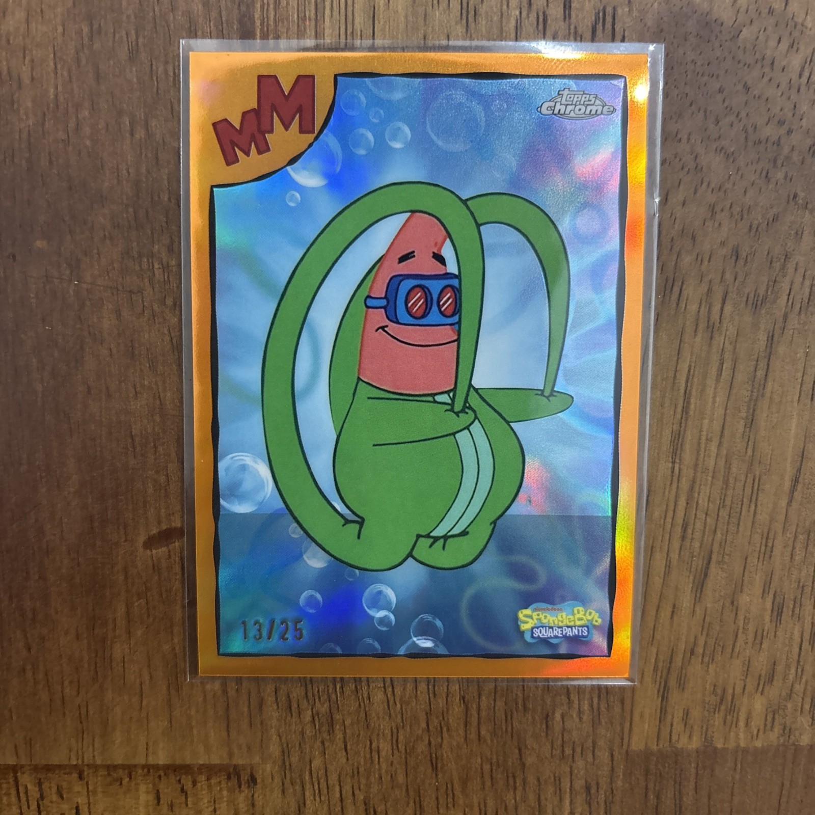 2025 Topps Chrome SpongeBob Patrick #Mb-17 The Elastic Waistband /25