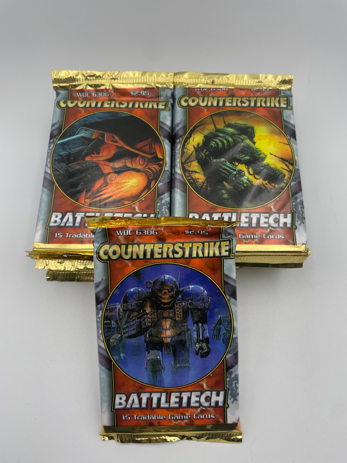 Battletech Counterstrike 15x First Edition Booster Packs SEALED - Lot Of 15 WotC