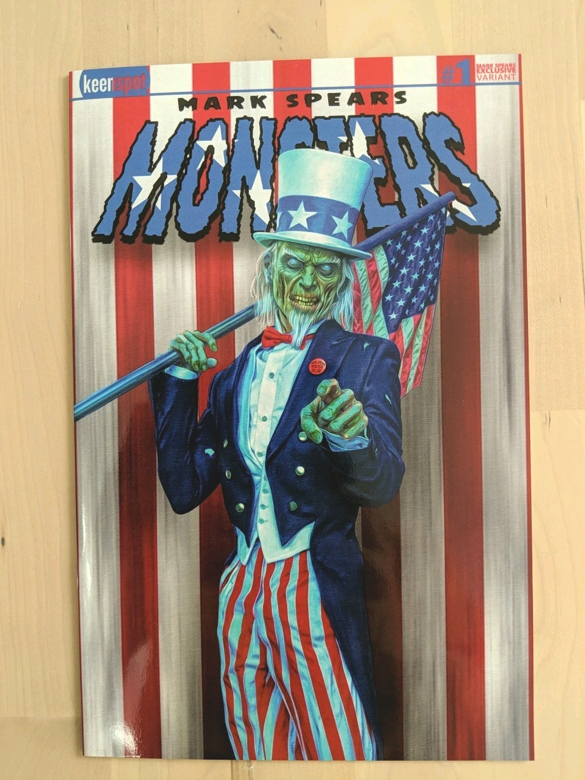 Mark Spears Monsters #1 5th print  Uncle Sam Discord Variant Ltd 170 | NEW