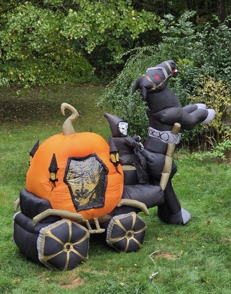 RARE 2010 GEMMY 9ft Animated Airblown Reaper - WORKING (READ)