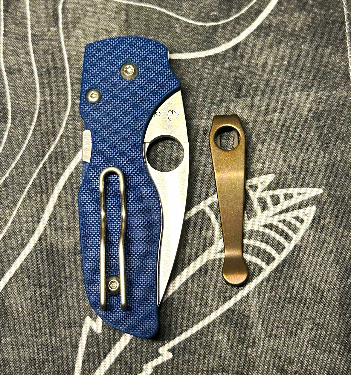 Spyderco Lil' Native C230GPCBL CPM SPY27 Blue G10 Compression Lock Plain