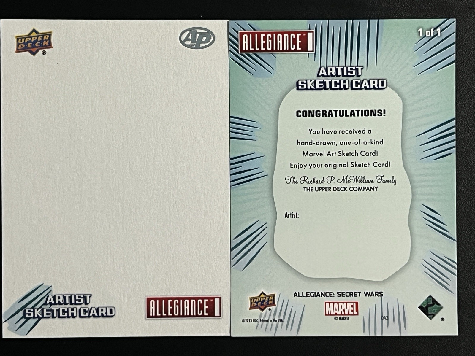2023 Marvel Allegiance Secret Wars AP Commission