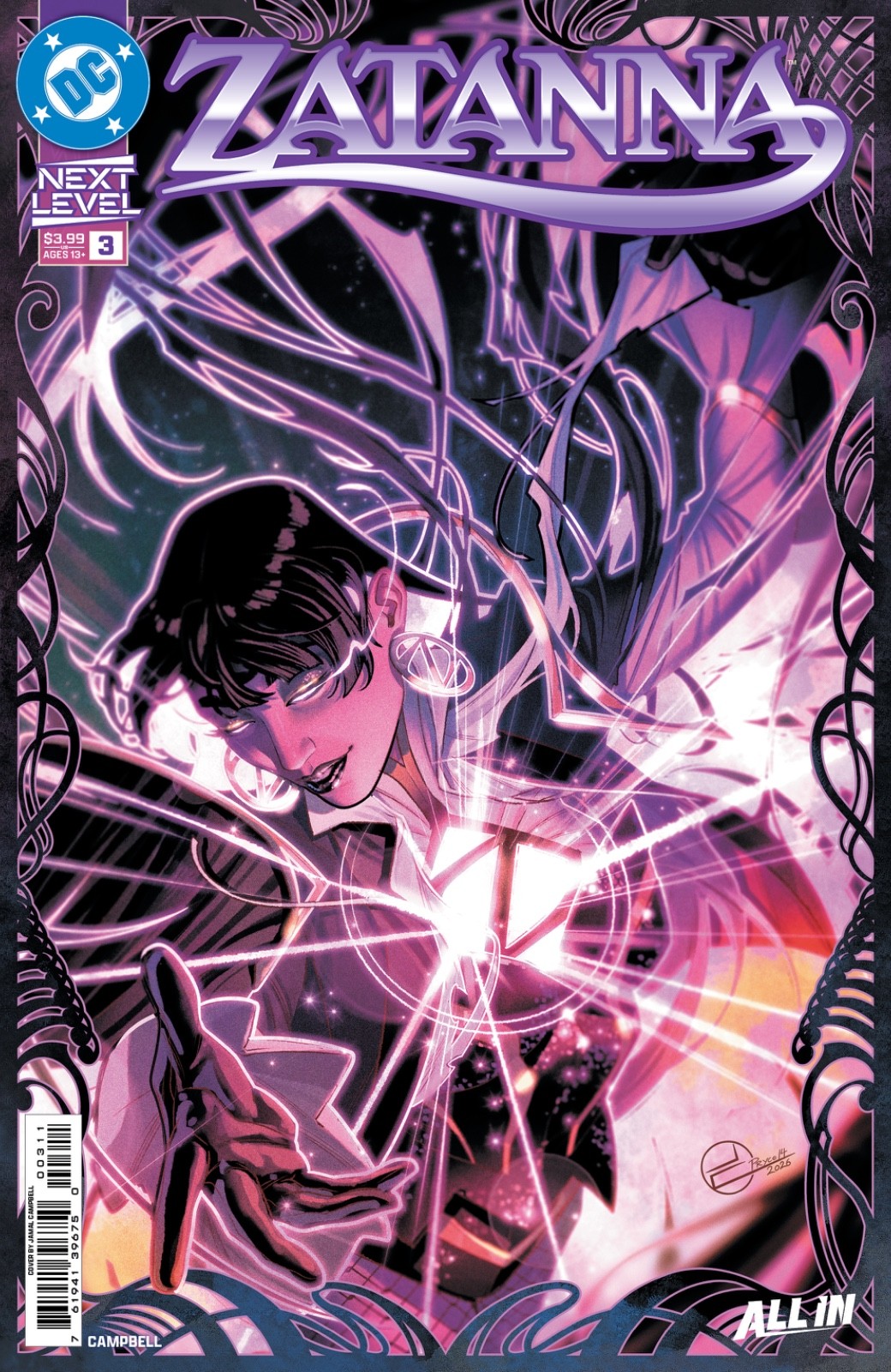 Zatanna #3 Cover Select A B C D DC Comics Next Level Variants NM 2026