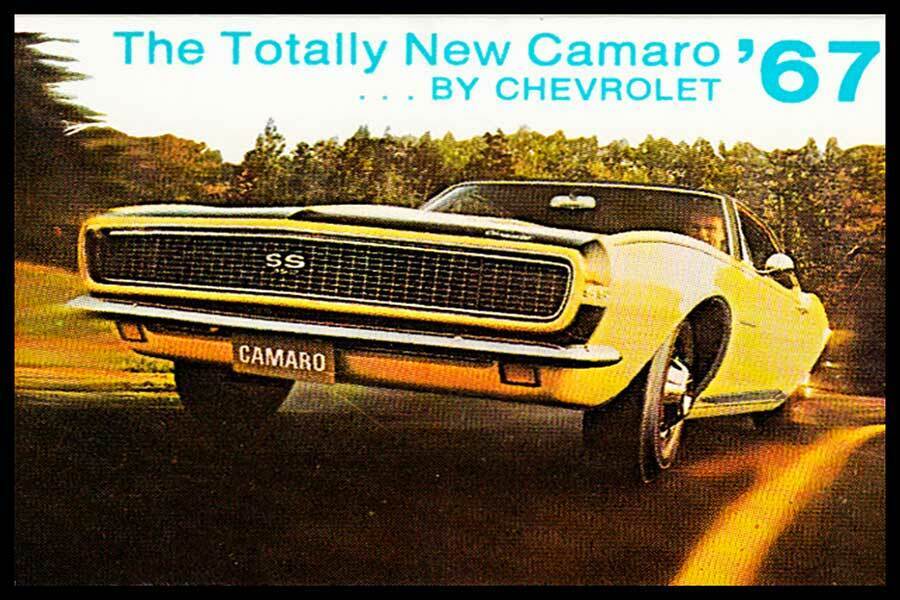 Totally New 1967 Chevy Camaro Fridge Magnet