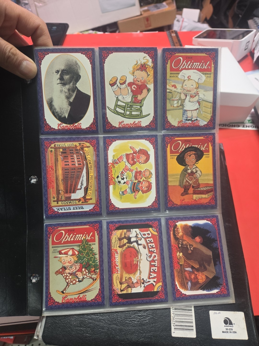 Campbells Soup Collection 72 Trading Card Set 1995 With Binder Lot