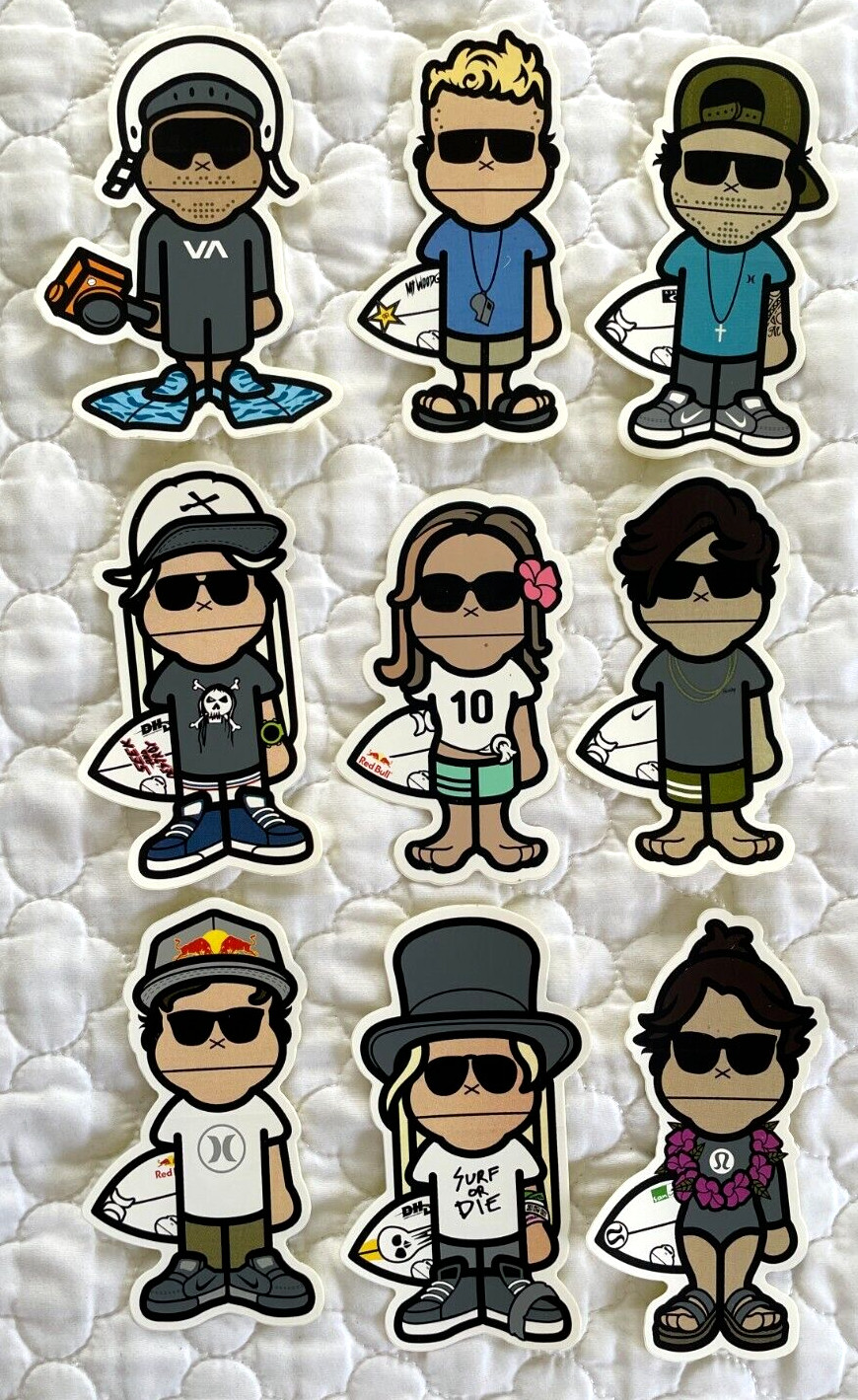 Sun Bum Ambassador Vinyl Sticker Collection WSL Surf Team Limited Edition