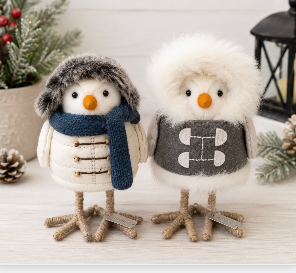 Target 2018 Featherly Friends Forrest Alder Christmas Birds Set of 2
