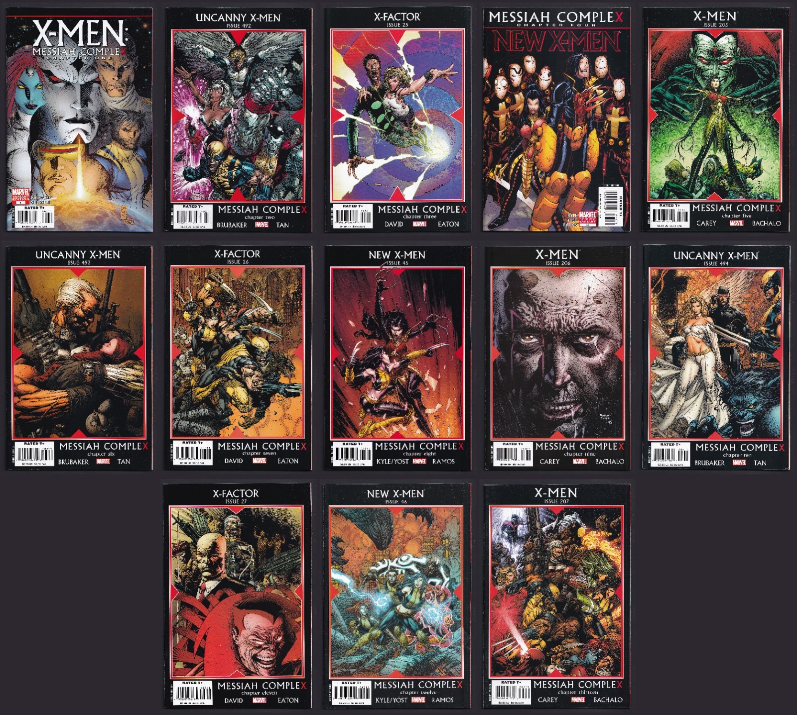 Messiah Complex #1-13. Complete 2007 crossover. 1st Hope Summers Mr. Sinister