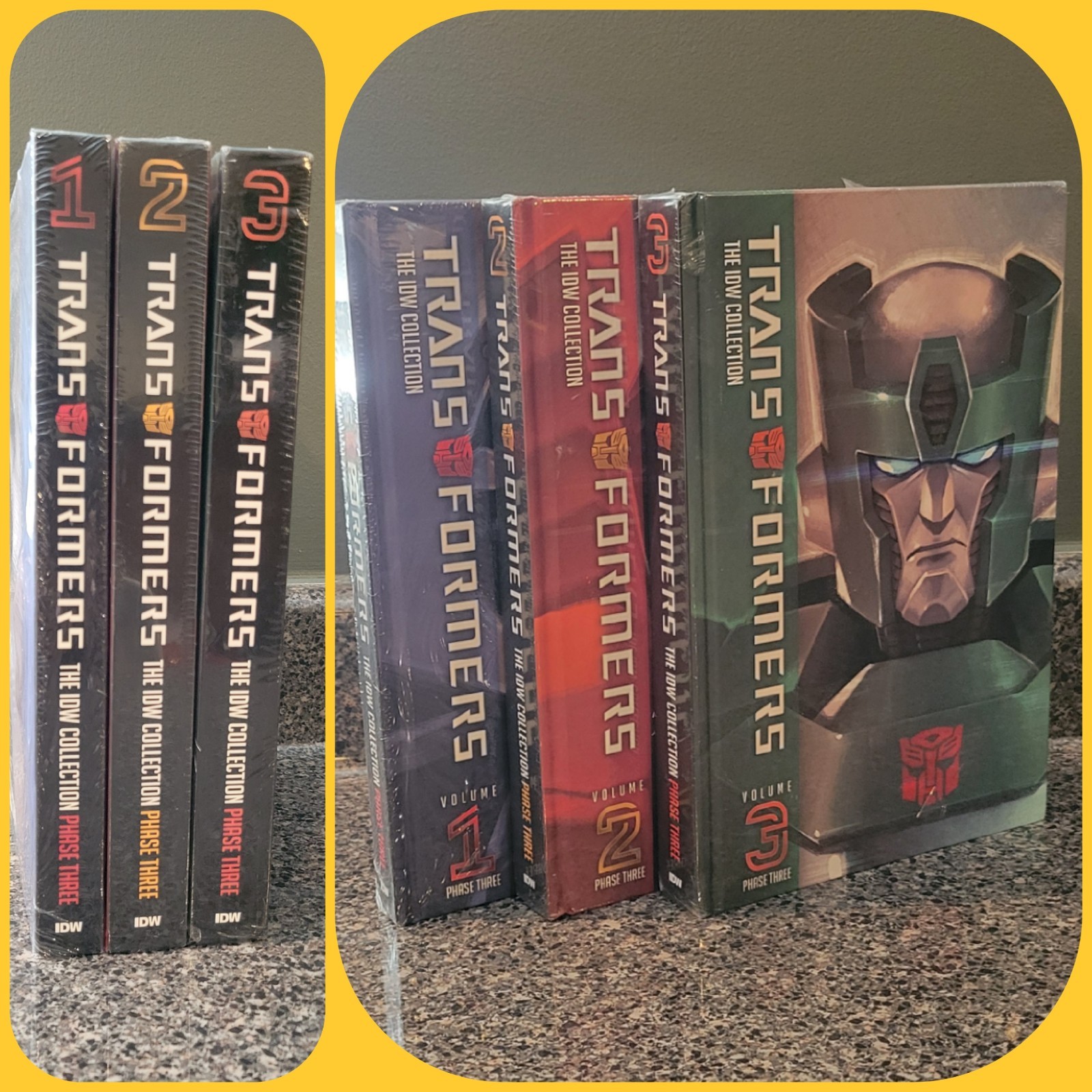 🤖 Transformers Phase Three Volumes 1, 2, and 3 FULL SET 🚛 IDW Comics Hardcover