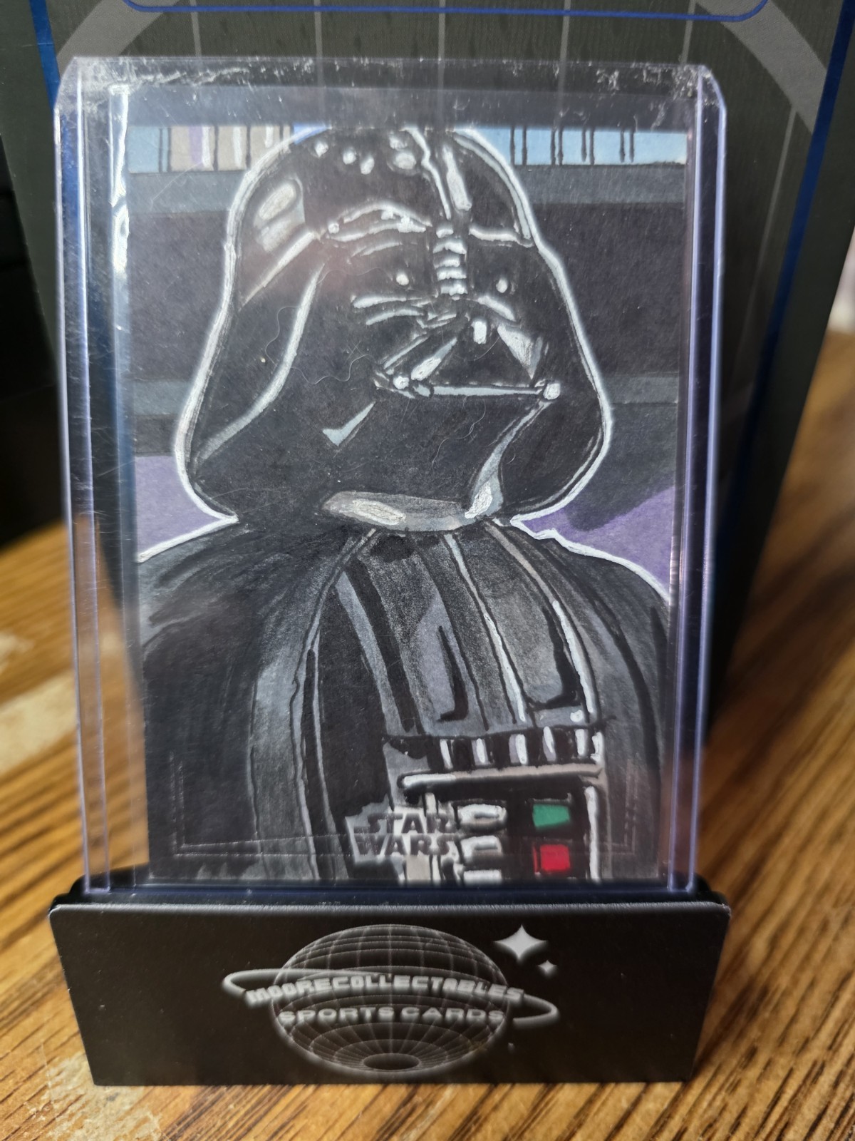 Topps 2026 Chrome 1/1 Sketch Card - Darth Vader by Alejandro A. Diaz Jr.