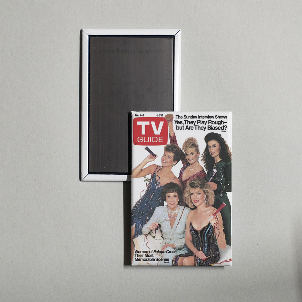 TV Guide 01-02-1988 - Falcon Crest Jane Wyman, Dana Sparks, Margar Fridge Magnet