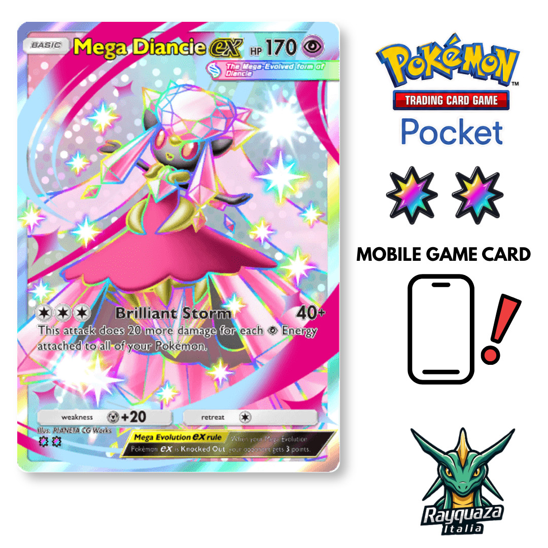 [FAST] Pokemon TCG Pocket Mega Diancie ex Shiny 🔆🔆 DX Pack MEGA