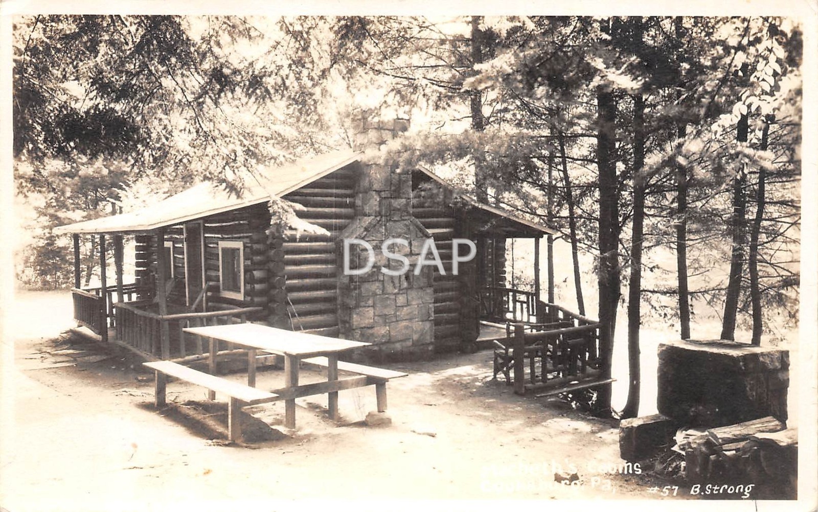 Pennsylvania Pa Postcard Real Photo RPPC c1920s COOKSBORO Macbeth\'s Cabins
