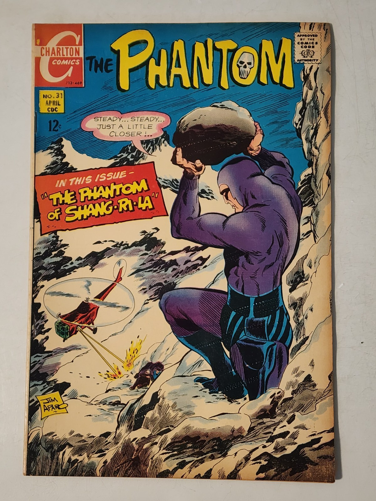 The Phantom #31 1969 Charlton Comics The Phantom of Shang-Ri-La